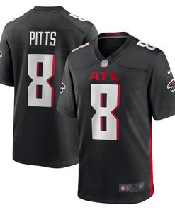 Atlanta Falcons Kyle Pitts Black 2021 Nfl Draft First Round Pick Player Game Mens Jersey Gift For Falcons Fans - Robokeg