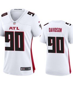 Atlanta Falcons Marlon Davidson White 2020 Nfl Draft Game Jersey - Robokeg