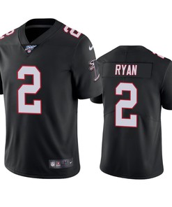 Atlanta Falcons Matt Ryan Black 100th Season Vapor Limited Jersey - Robokeg