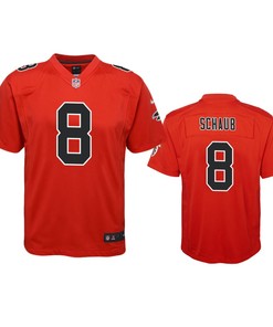 Atlanta Falcons Matt Schaub Red Color Rush Game Jersey - Robokeg
