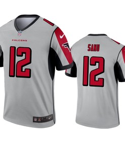 Atlanta Falcons Mohamed Sanu Silver Inverted Legend Jersey - Robokeg