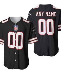 Atlanta Falcons Nfl American Football Team Logo Vintage Black 3d Designed Allover Custom Gift For Atlanta Fans Baseball Jersey - Robokeg