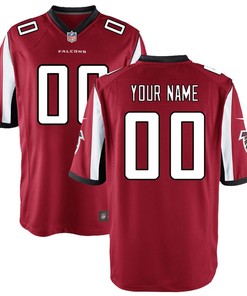 Atlanta Falcons Nike Youth Custom Game Jersey - Red - Robokeg