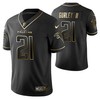 Atlanta Falcons Todd Gurley 21 2021 Nfl Golden Brandedition Black Jersey Gift For Falcons Fans - Robokeg