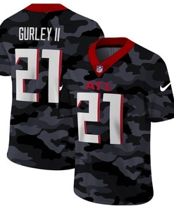 Atlanta Falcons Todd Gurley Ii #21 Nfl 2020 Camo Black Jersey - Robokeg