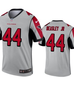 Atlanta Falcons Vic Beasley Jr Silver Inverted Legend Jersey - Robokeg