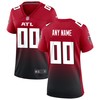 Atlanta Falcons Womens Alternate Custom Game Jersey - Red Custom Jerseys Nfl - Robokeg