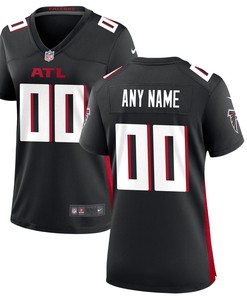 Atlanta Falcons Womens Custom Game Jersey - Black Custom Jerseys Nfl - Robokeg