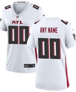 Atlanta Falcons Womens Custom Game Jersey - White Custom Jerseys Nfl - Robokeg