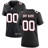 Atlanta Falcons Womens Throwback Custom Game Jersey - Black Custom Jerseys Nfl - Robokeg