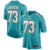Austin Jackson Miami Dolphins Player Game Jersey - Aqua Nfl - Robokeg