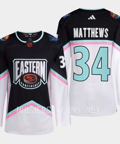Auston Matthews 34 Toronto Maple Leafs 2023 All-Star Game Jersey Black Equipment - Robokeg