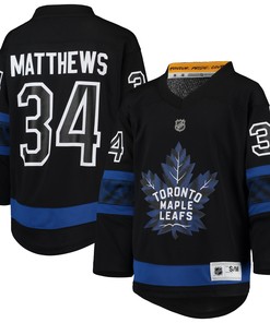 Auston Matthews Toronto Maple Leafs Alternate Replica Player Jersey - Black Nhl - Robokeg
