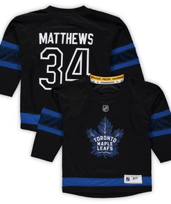 Auston Matthews Toronto Maple Leafs Preschool Alternate Replica Player Jersey - Black Nhl - Robokeg