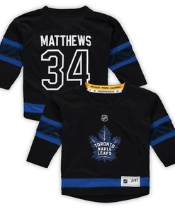 Auston Matthews Toronto Maple Leafs Toddler Alternate Replica Player Jersey - Black Nhl - Robokeg