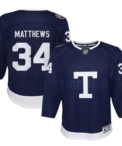 Auston Matthews Toronto Maple Leafs Youth 2022 Nhl Heritage Classic Premier Player Jersey - Navy - Robokeg