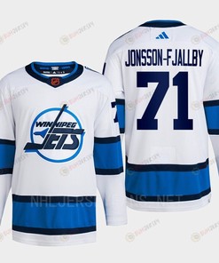 Axel Jonsson-Fjallby 71 Reverse Retro 2.0 2022 Winnipeg Jets White Jersey Primegreen - Robokeg