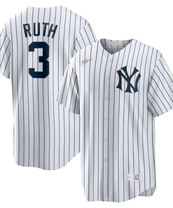 Babe Ruth New York Yankees Home Cooperstown Collection Player Jersey White Mlb - Robokeg