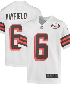 Baker Mayfield Cleveland Browns 1946 Collection Alternate Game Jersey - White Nfl - Robokeg