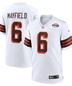 Baker Mayfield Cleveland Browns 1946 Collection Alternate Game Jersey - White Nfl - Robokeg
