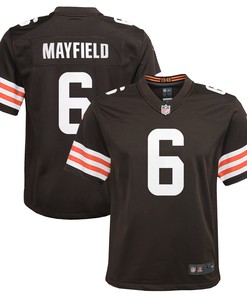 Baker Mayfield Cleveland Browns Game Player Jersey Brown Nfl - Robokeg