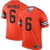 Baker Mayfield Cleveland Browns Inverted Legend Jersey - Orange Nfl - Robokeg