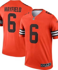 Baker Mayfield Cleveland Browns Inverted Legend Jersey - Orange Nfl - Robokeg
