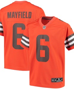 Baker Mayfield Cleveland Browns Inverted Team Game Jersey - Orange Nfl - Robokeg