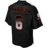 Baker Mayfield Cleveland Browns Nfl Pro Line Smoke Fashion Jersey - Black - Robokeg