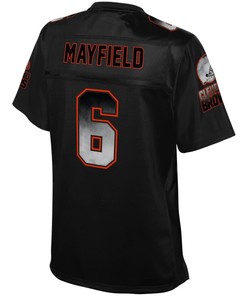 Baker Mayfield Cleveland Browns Nfl Pro Line Womens Smoke Fashion Jersey - Black - Robokeg