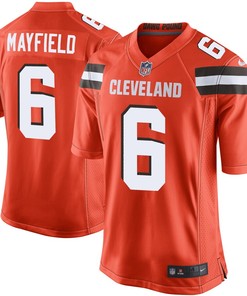 Baker Mayfield Cleveland Browns Nike Game Jersey - Orange - Robokeg