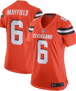 Baker Mayfield Cleveland Browns Nike Womens Player Game Jersey - Orange - Robokeg