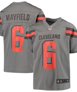 Baker Mayfield Cleveland Browns Nike Youth Inverted Game Jersey - Gray - Robokeg