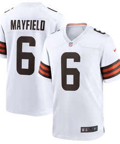Baker Mayfield Cleveland Browns Player Game Jersey - White Nfl - Robokeg