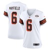 Baker Mayfield Cleveland Browns Womens 1946 Collection Alternate Game Jersey - White Nfl - Robokeg