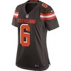 Baker Mayfield Cleveland Browns Womens 2018 Nfl Draft Pick Game Jersey - Brown - Robokeg