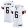 Baker Mayfield Cleveland Browns Womens Game Jersey White Nfl - Robokeg