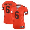 Baker Mayfield Cleveland Browns Womens Inverted Legend Jersey - Orange Nfl - Robokeg