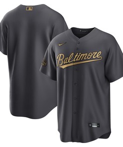 Baltimore Orioles 2022 Mlb All-star Game Replica Blank Jersey - Charcoal Mlb - Robokeg