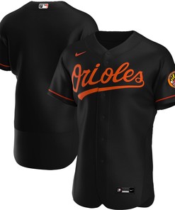 Baltimore Orioles Alternate Authentic Team Jersey Black Mlb - Robokeg