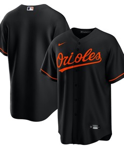 Baltimore Orioles Alternate Replica Team Jersey Black Mlb - Robokeg