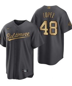 Baltimore Orioles Jorge Lopez Charcoal 2022-23 All-Star Game Jersey - Robokeg