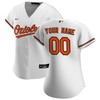 Baltimore Orioles Womens Home Replica Custom Jersey - White Custom Jerseys Mlb - Robokeg