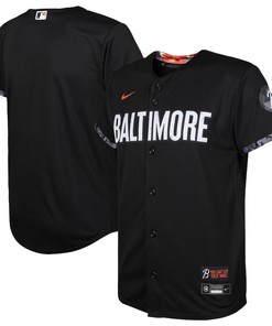 Baltimore Orioles Youth 2023 City Connect Jersey - Black - Robokeg