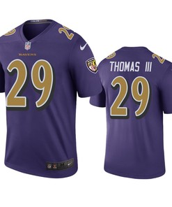 Baltimore Ravens #29 Earl Thomas Purple Color Rush Legend Jersey - Men - Robokeg