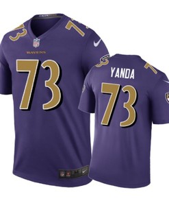 Baltimore Ravens #73 Marshal Yanda Nike Color Rush Purple Jersey - Robokeg
