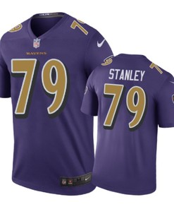 Baltimore Ravens #79 Ronnie Stanley Nike Color Rush Purple Jersey - Robokeg