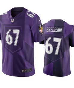 Baltimore Ravens Ben Bredeson Purple City Edition Vapor Limited Jersey - Robokeg
