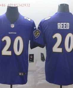 Baltimore Ravens Branded Reed #20 2020 Nfl Blue Jersey Jersey - Robokeg