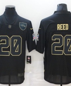 Baltimore Ravens Branded Reed #20 Nfl 2020 Black Jersey - Robokeg